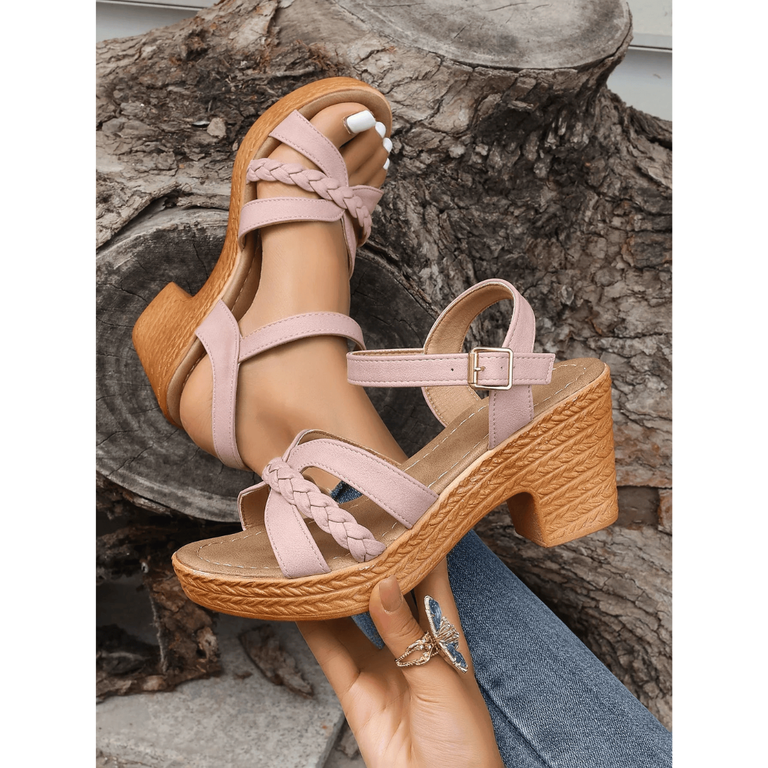 Gia - Mellemhøje Hæle Sandaler